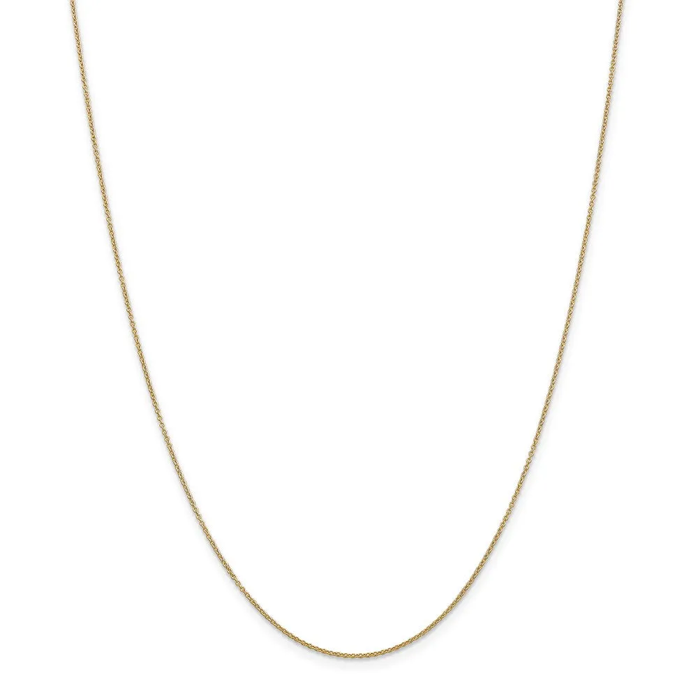 14k Yellow Gold Swoosh Basketball Through Net Necklace