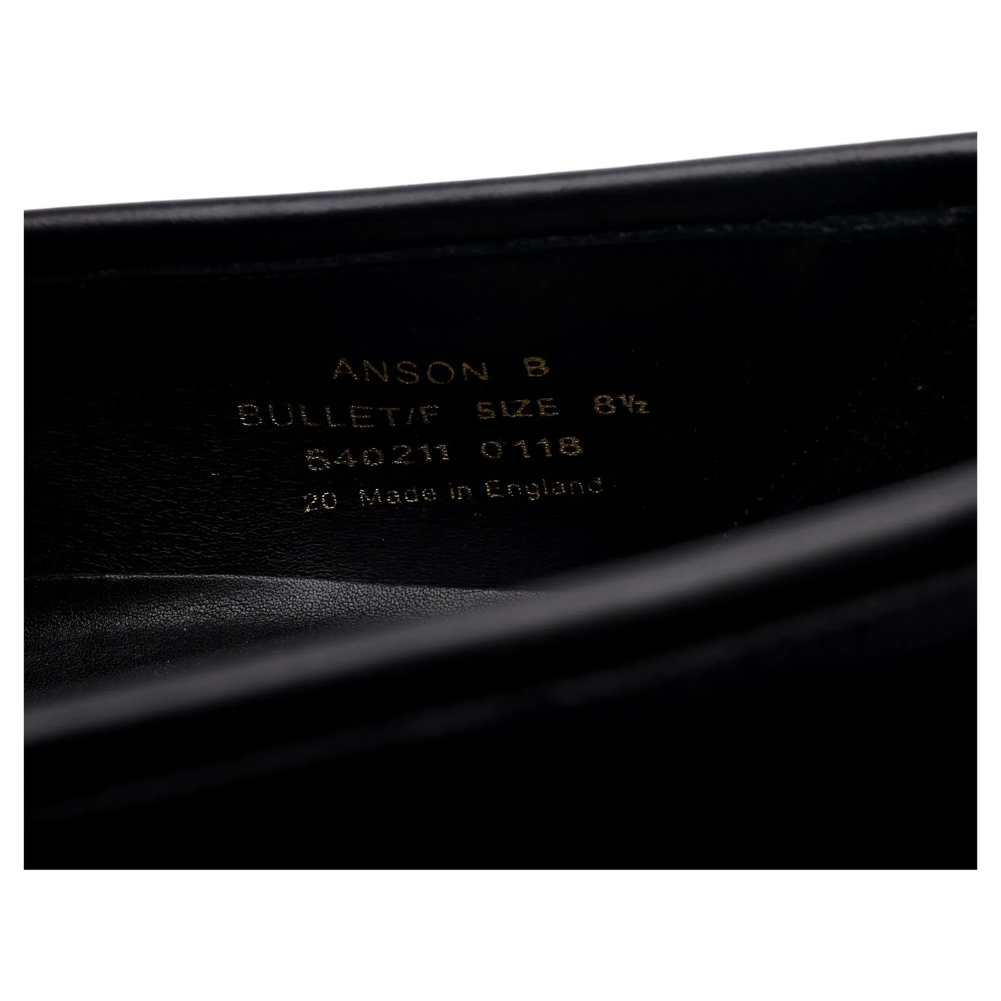 1880 Legacy 'Anson' Black Leather Loafers UK 8.5 F