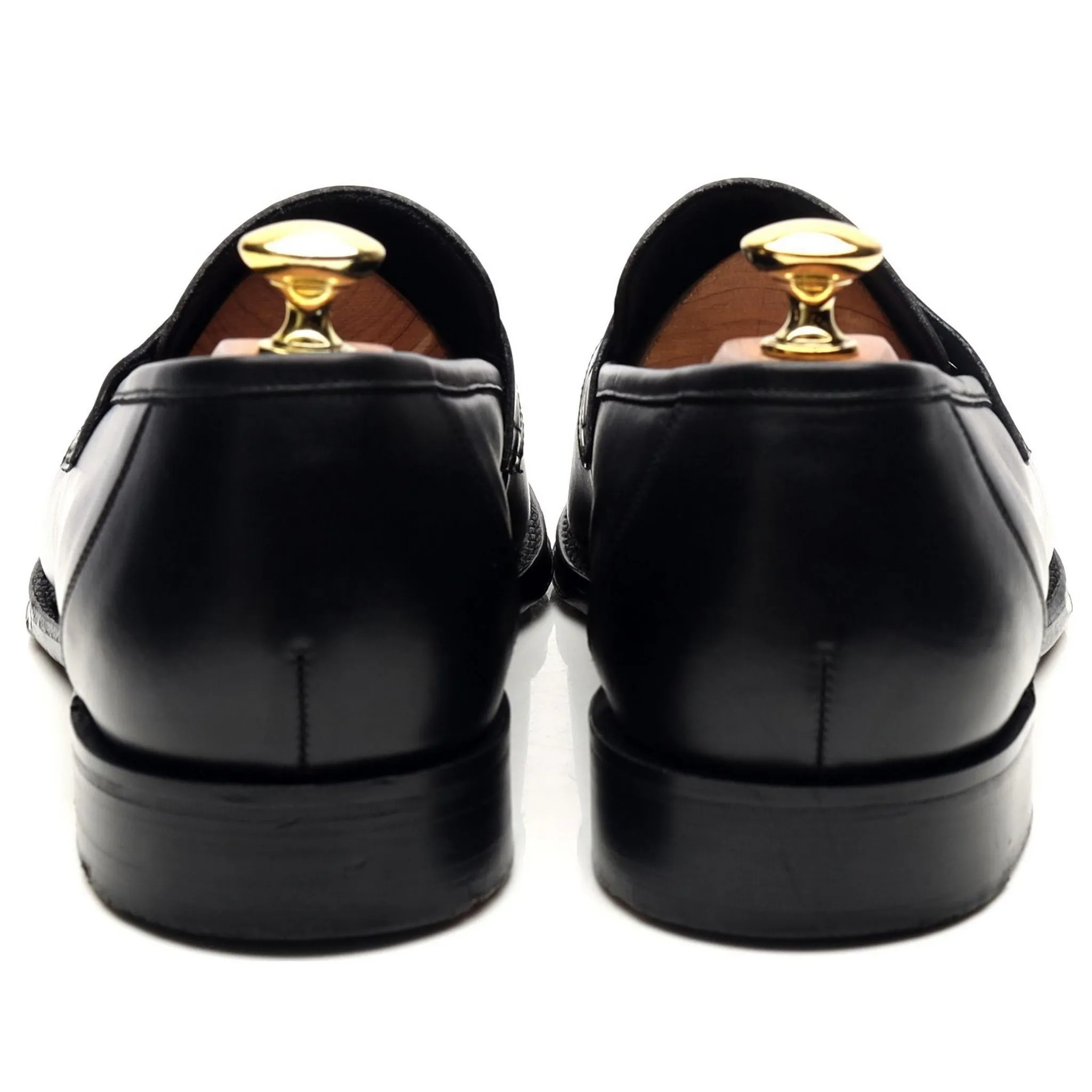 1880 Legacy 'Anson' Black Leather Loafers UK 8.5 F