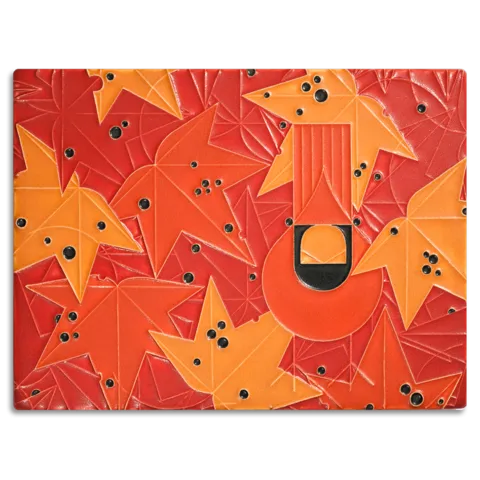 8x6 Under the Sweetgum Tile (Charley Harper) by Motawi Tileworks