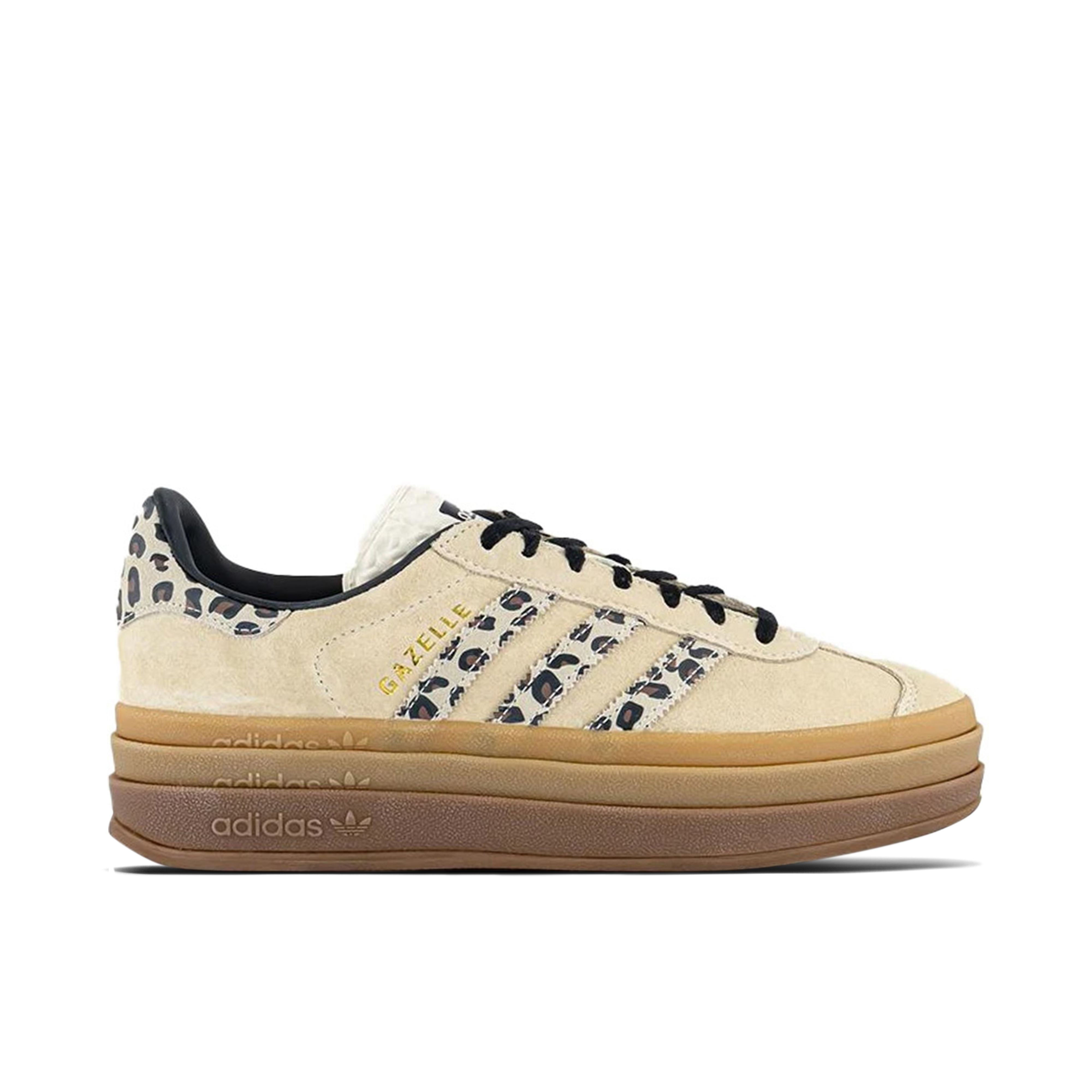 Adidas Gazelle Bold Cream Black Leopard Womens | JI1370 | Laced