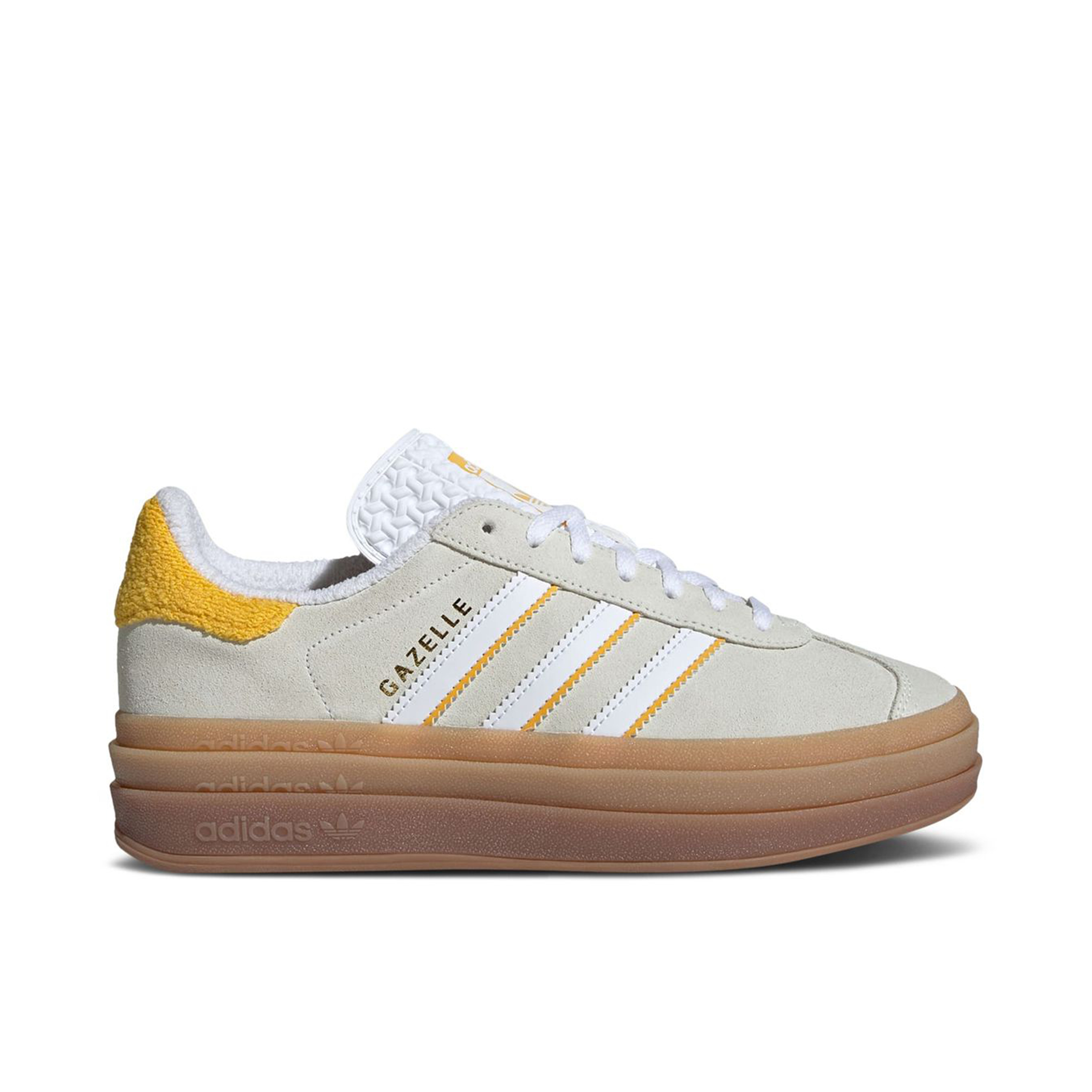 Adidas Gazelle Bold Ivory Bold Gold Womens | IH9929 | Laced