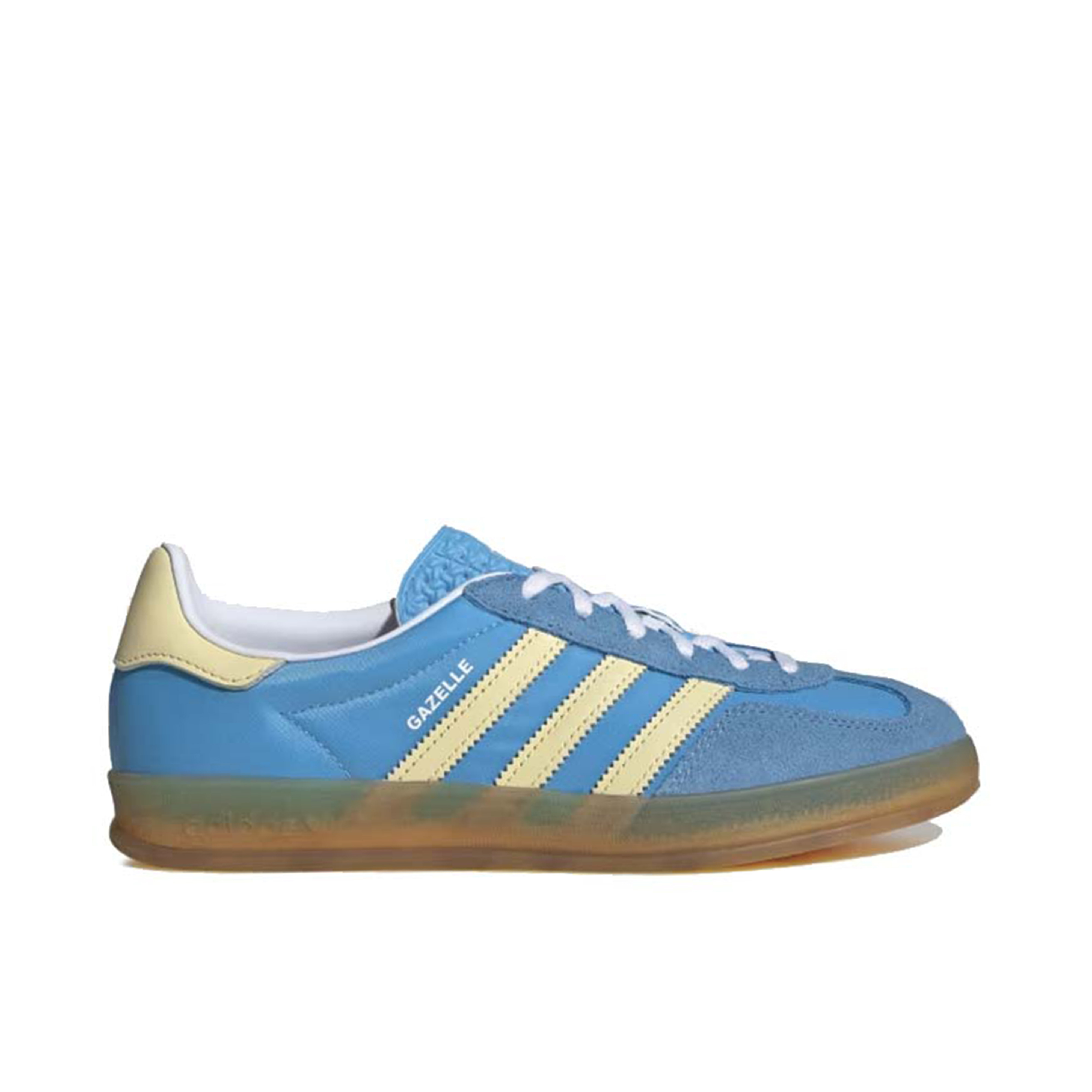 adidas Gazelle Indoor Blue Yellow Womens | IE2960 | Laced