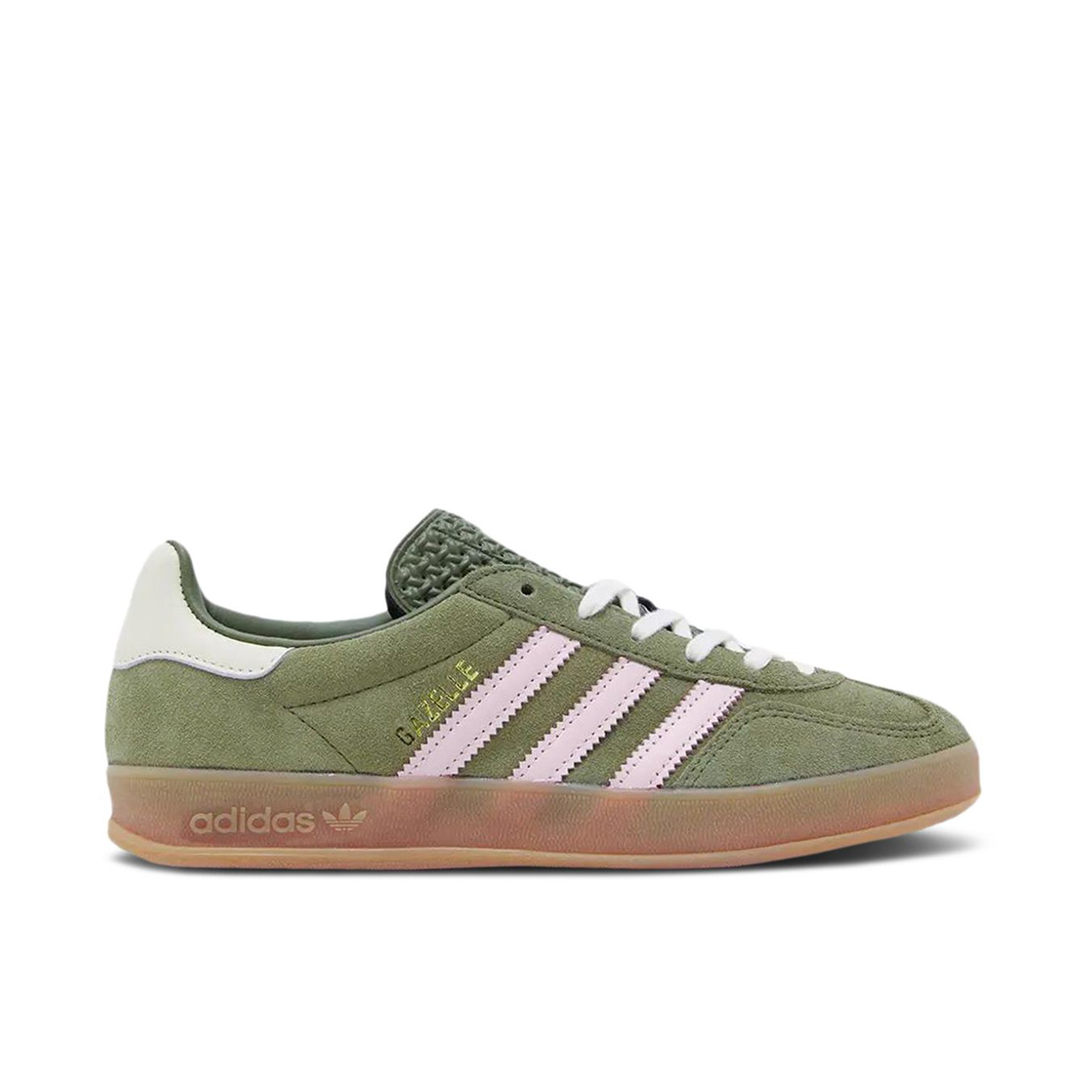 Adidas Gazelle Indoor Focus Olive Womens | JH6475 | Laced