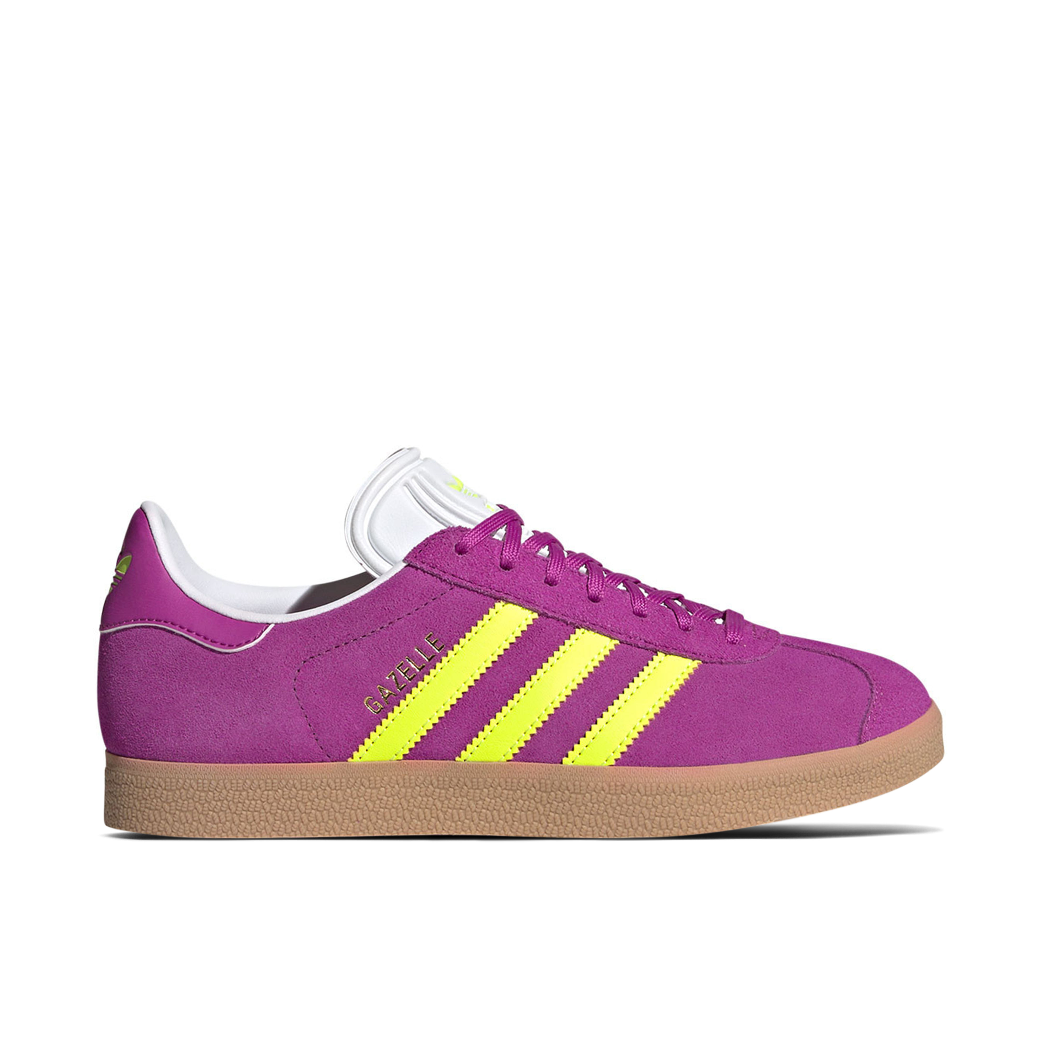 Adidas Gazelle Purple Burst Solar Yellow Womens | JI1373 | Laced