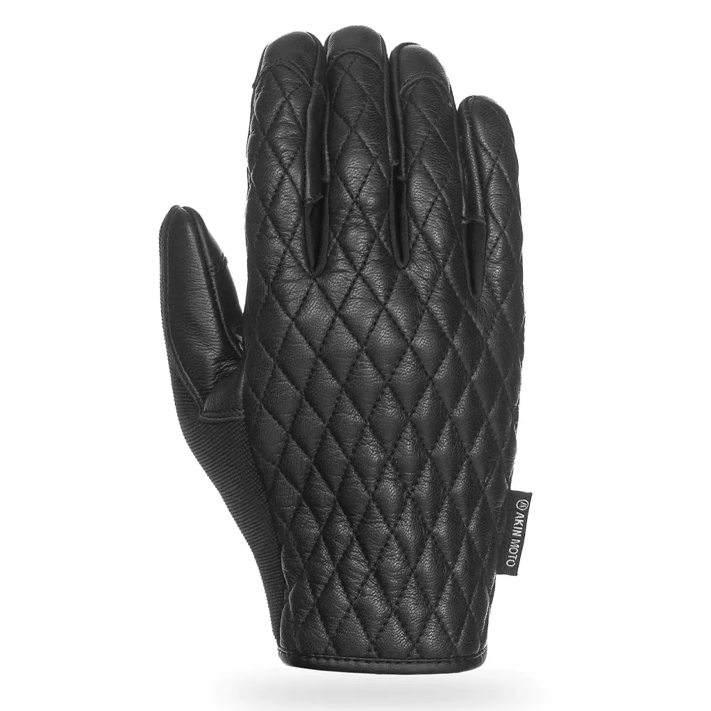 Akin Moto - Diamond 2.0 Black Gloves