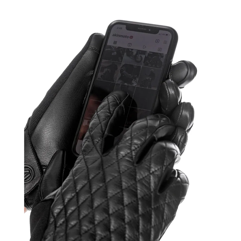 Akin Moto - Diamond 2.0 Black Gloves