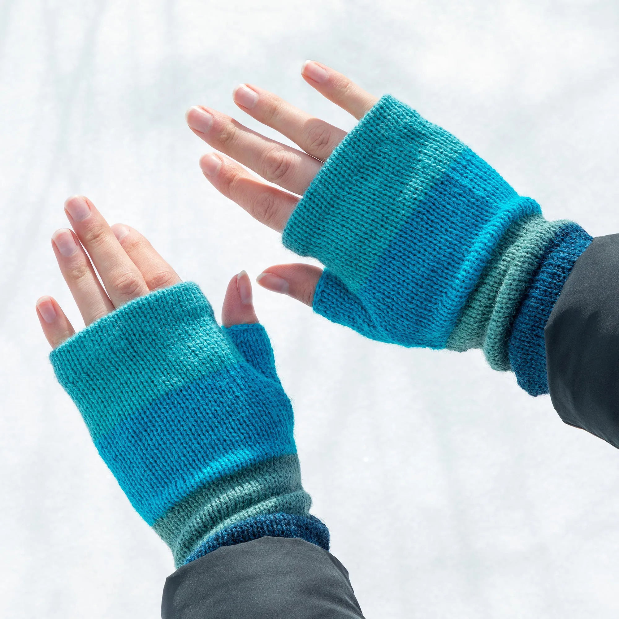 Alpaca Fingerless Mittens | Handmade, Fair Trade, 100% Alpaca Fiber