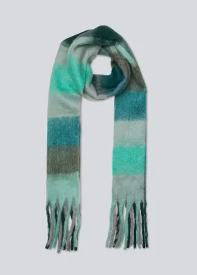 ArisMD check scarf - Faded Green Check