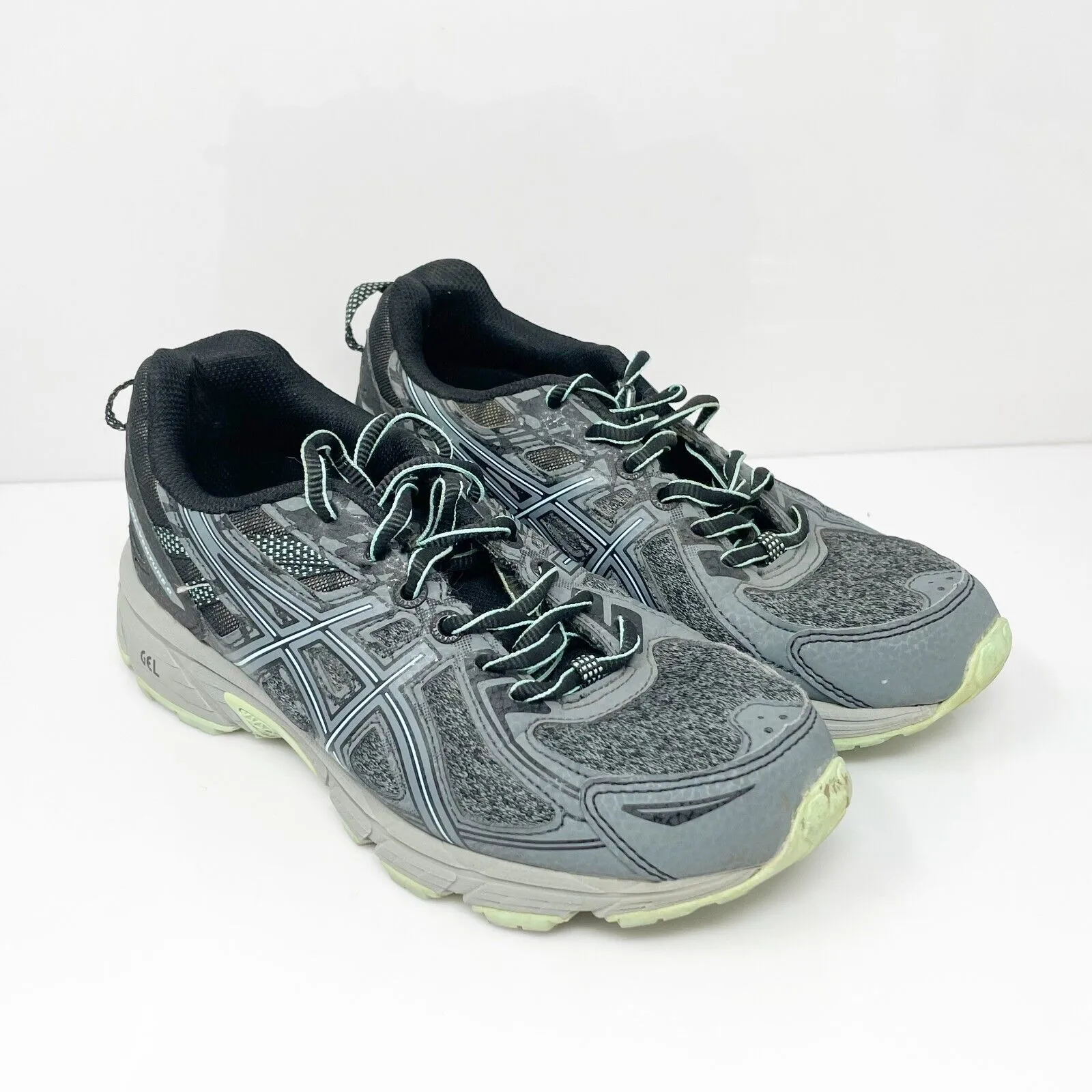 Asics Womens Gel Venture 6 1012A504 Gray Running Shoes Sneakers Size 5