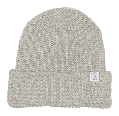 Autumn Simple R Beanie - Grey