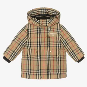 Baby Vintage Check Puffer Coat