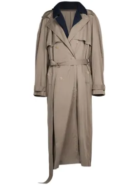 Balenciaga   Cotton twill trench coat 