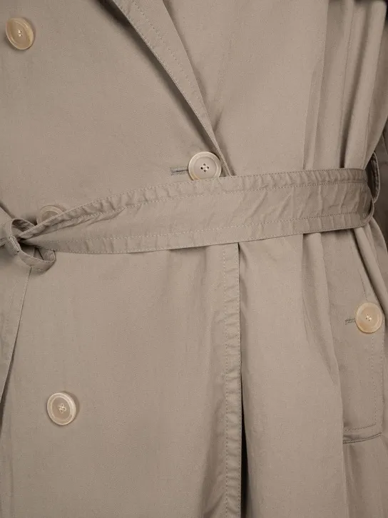 Balenciaga   Cotton twill trench coat 