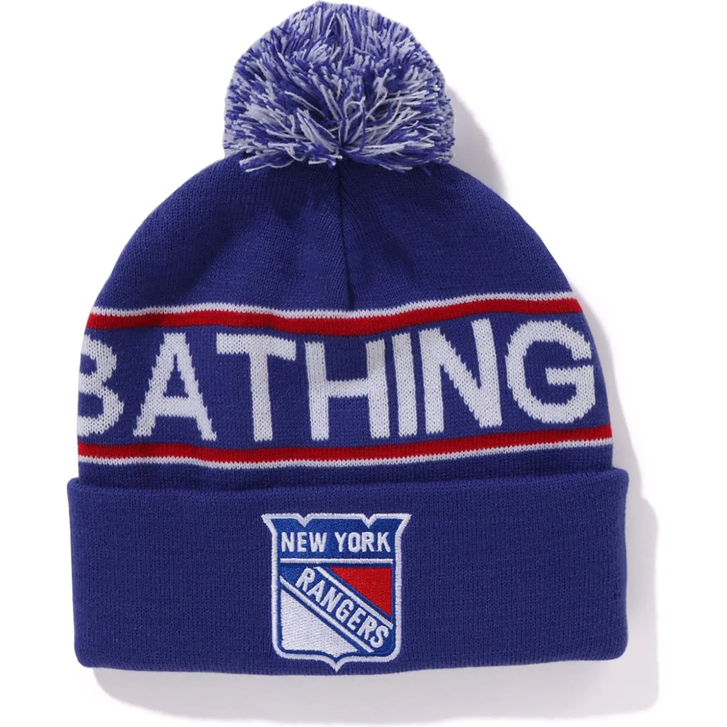 BAPE X MITCHELL & NESS NHL POM BEANIE MENS