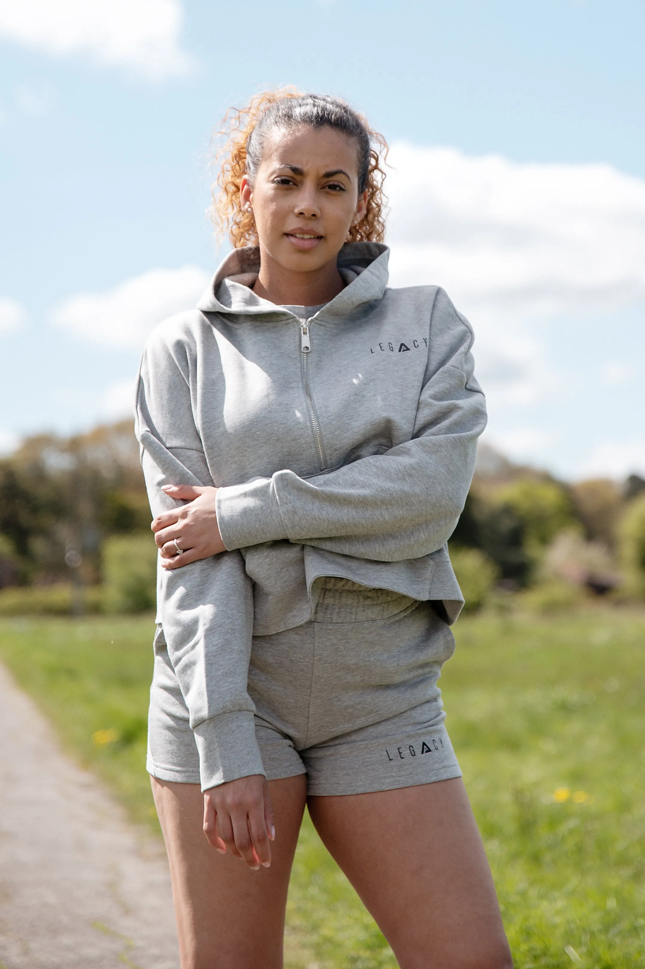 Better Never Stops 1/4 Zip Hoodie Grey