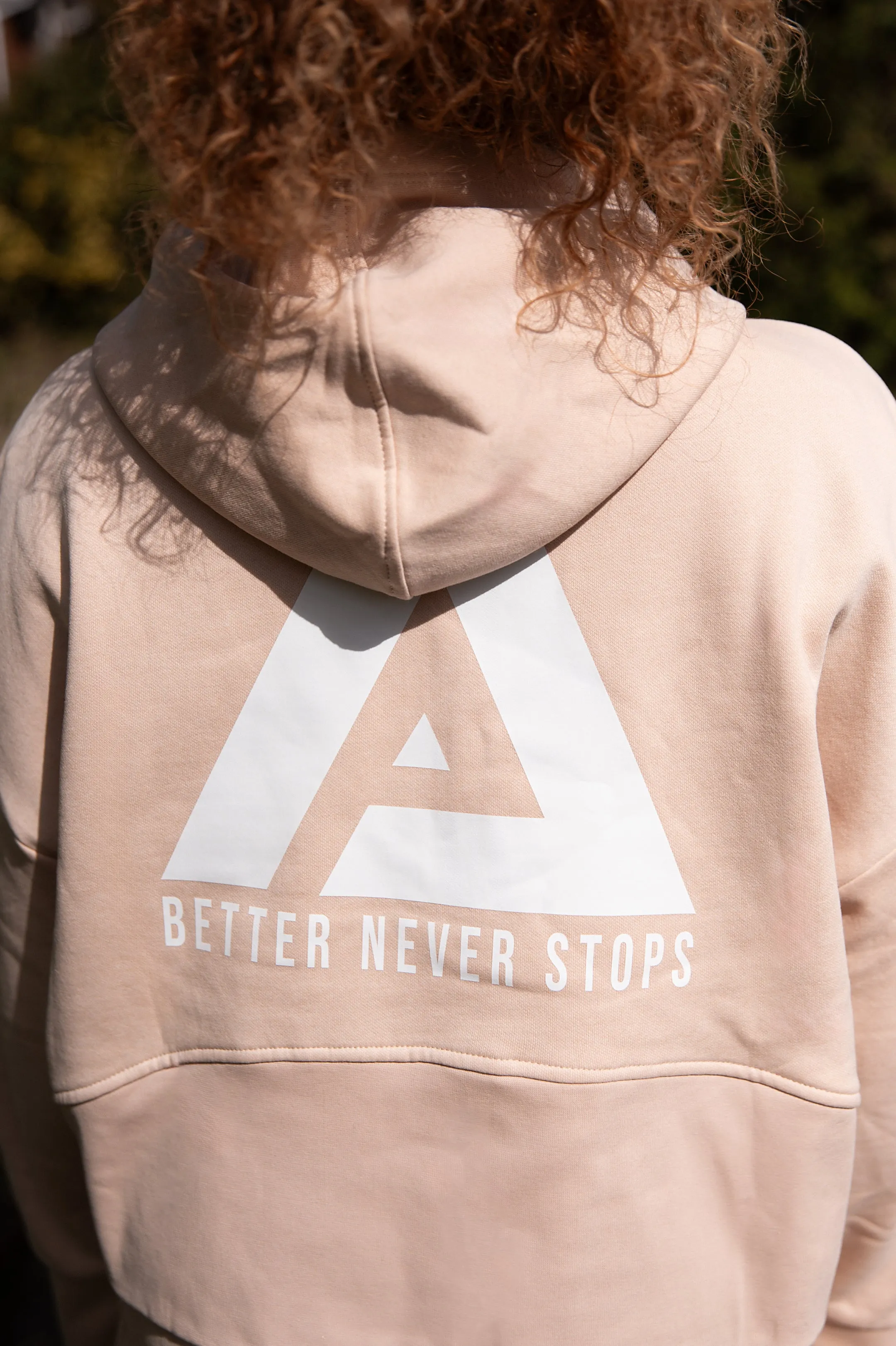 Better Never Stops 1/4 Zip Hoodie Soft Pink