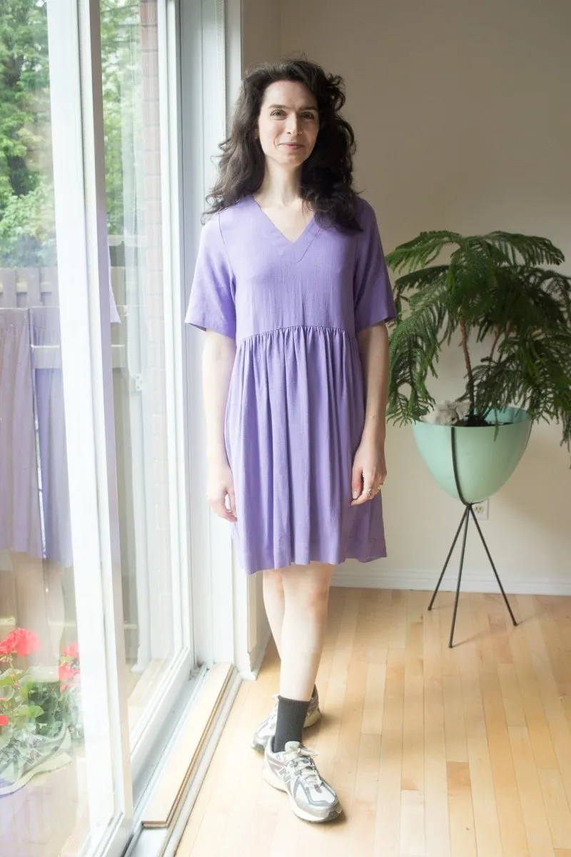 Birds of North America Kiskadee Dress (Lilac)