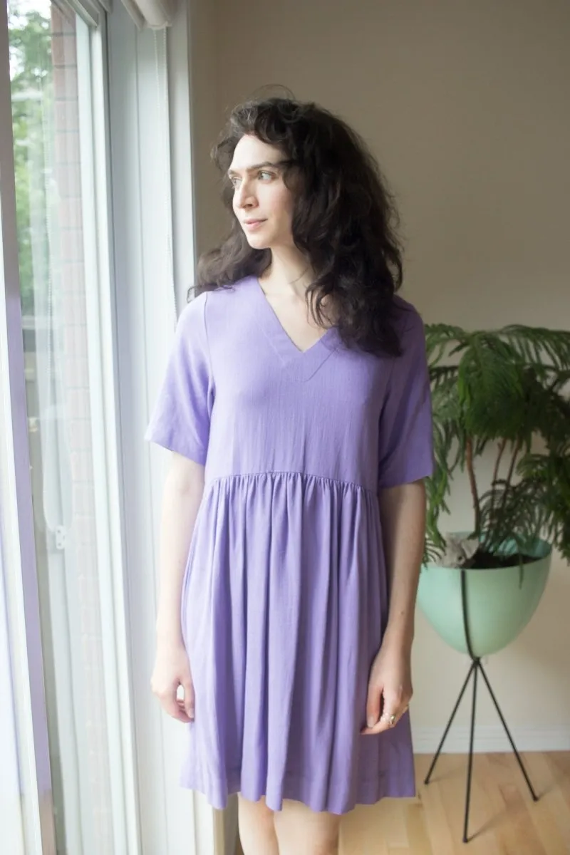 Birds of North America Kiskadee Dress (Lilac)