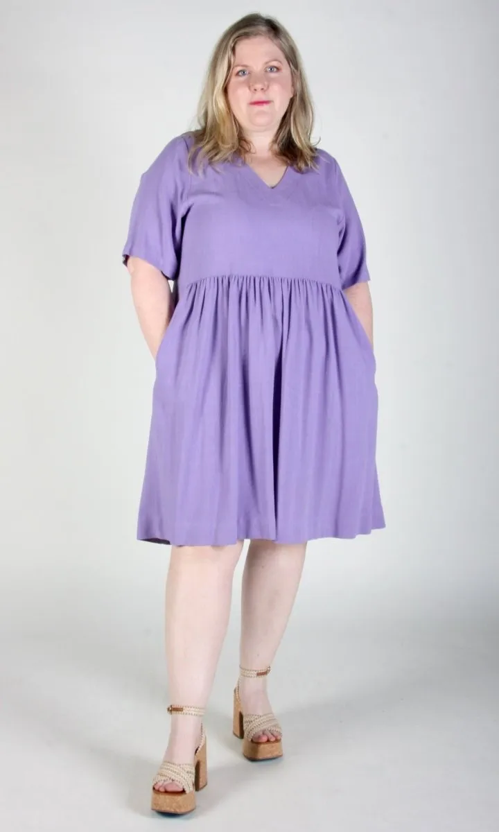 Birds of North America Kiskadee Dress (Lilac)