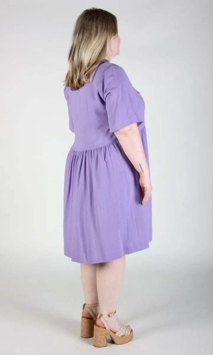 Birds of North America Kiskadee Dress (Lilac)