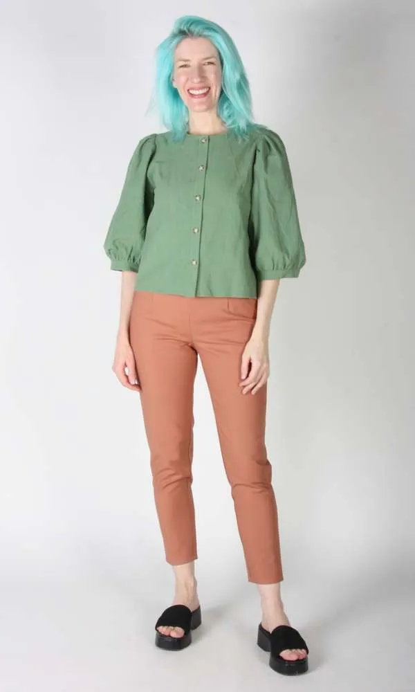 Birds of North America Serin Blouse (Sage)