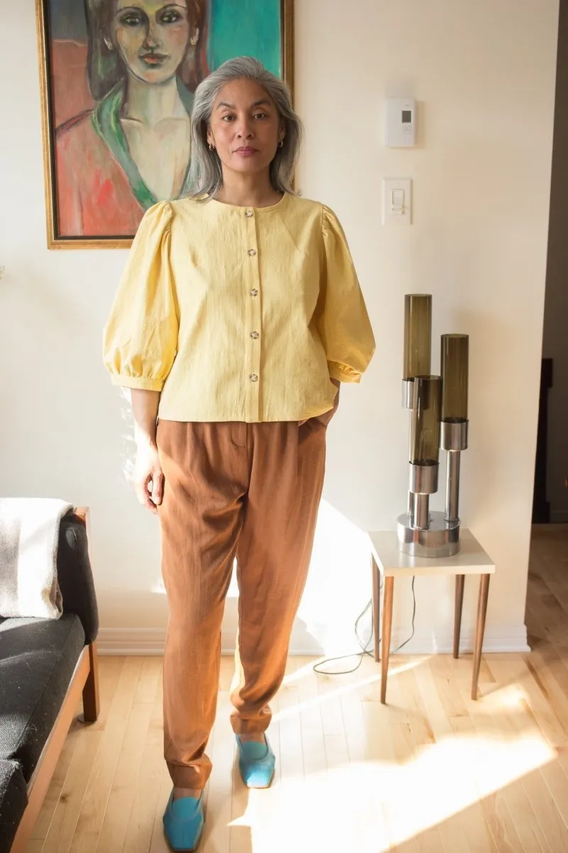 Birds of North America Serin Blouse (Sunflower)