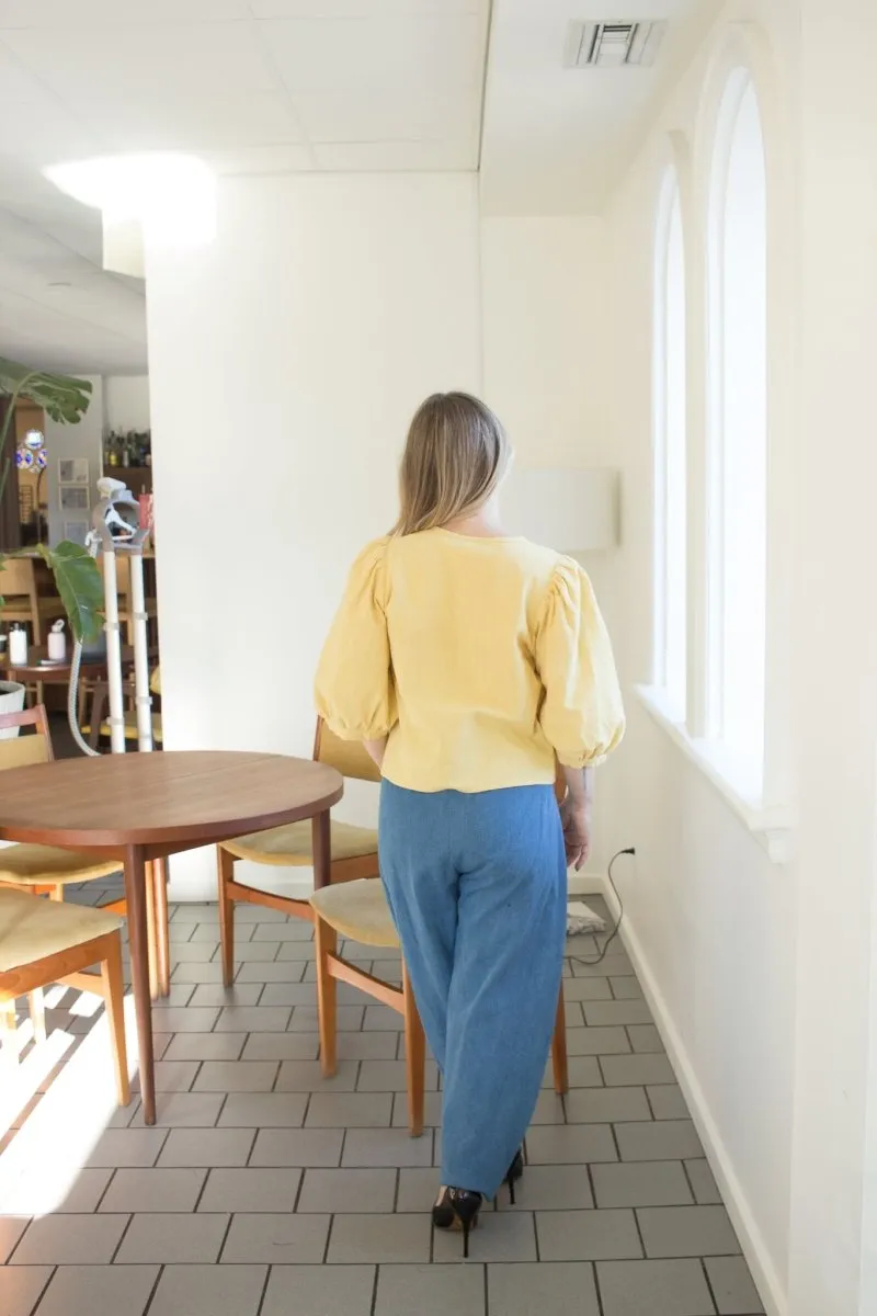 Birds of North America Serin Blouse (Sunflower)