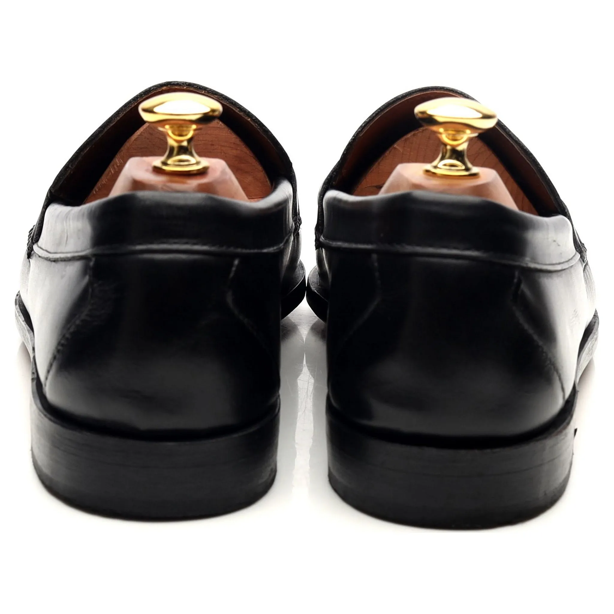 Black Leather Loafers UK 10 US 10.5