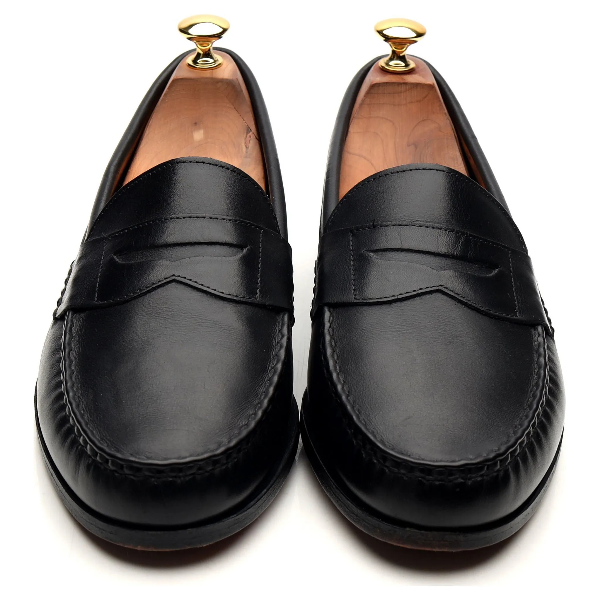 Black Leather Loafers UK 10 US 10.5