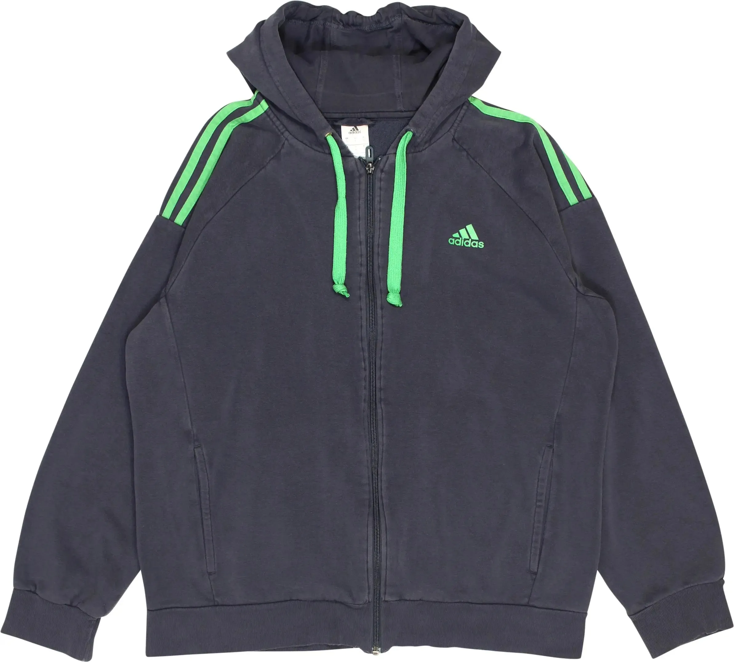 Blue Zip-up Hoodie by Adidas | ThriftTale