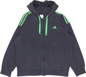 Blue Zip-up Hoodie by Adidas | ThriftTale