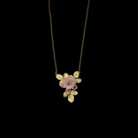 Blushing Rose 16 Inch Adjustable Pendant Necklace by Michael Michaud