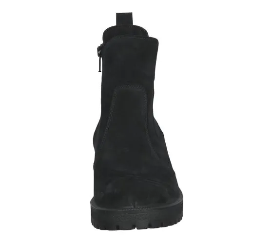 botines bama zapatos de mujer de piel auténtica botas chelsea repelentes al agua con bama-tex 10850 marrón o negro