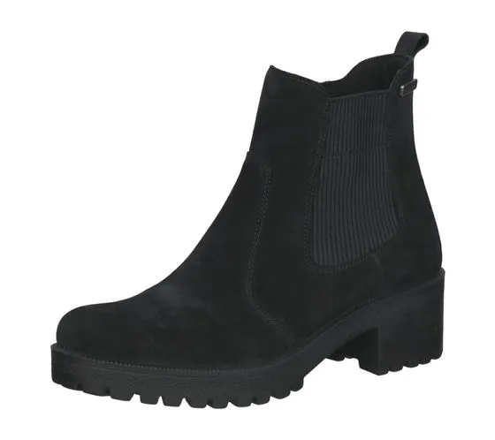 botines bama zapatos de mujer de piel auténtica botas chelsea repelentes al agua con bama-tex 10850 marrón o negro