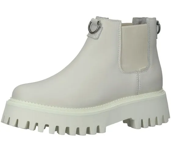 Bronx Groovy Botas Chelsea de mujer con plataforma de corte bajo 47377-A 5 Blanco