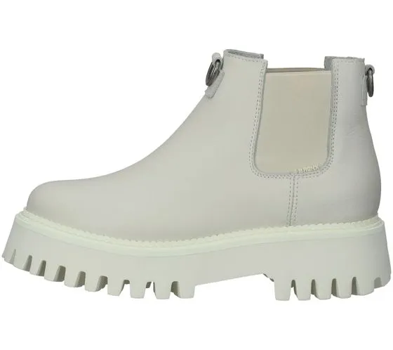 Bronx Groovy Botas Chelsea de mujer con plataforma de corte bajo 47377-A 5 Blanco