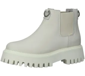 Bronx Groovy Botas Chelsea de mujer con plataforma de corte bajo 47377-A 5 Blanco