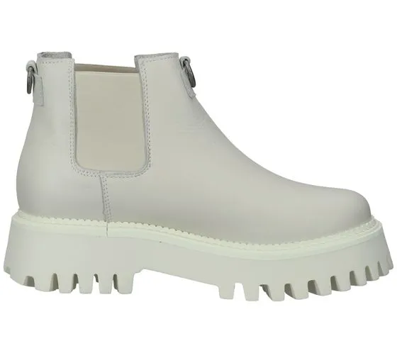 Bronx Groovy Botas Chelsea de mujer con plataforma de corte bajo 47377-A 5 Blanco