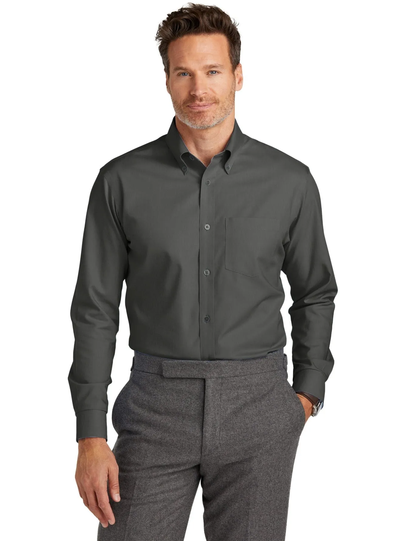 Brooks Brothers Wrinkle-Free Stretch Nailhead Shirt