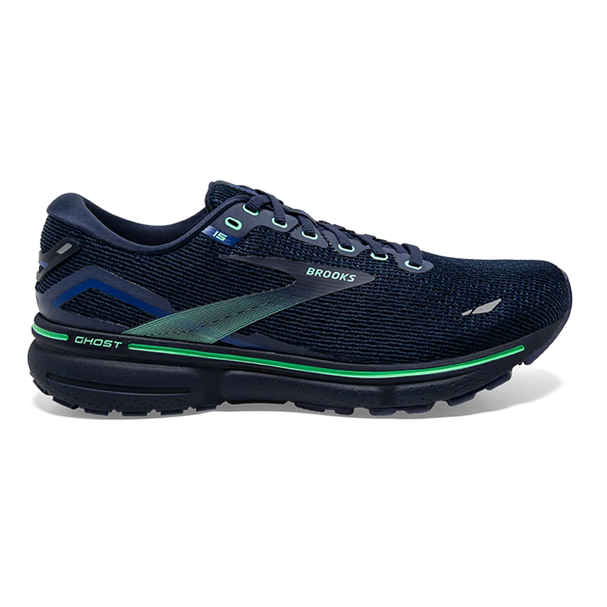 Brooks Ghost 15 - Crown Blue - Black - Green