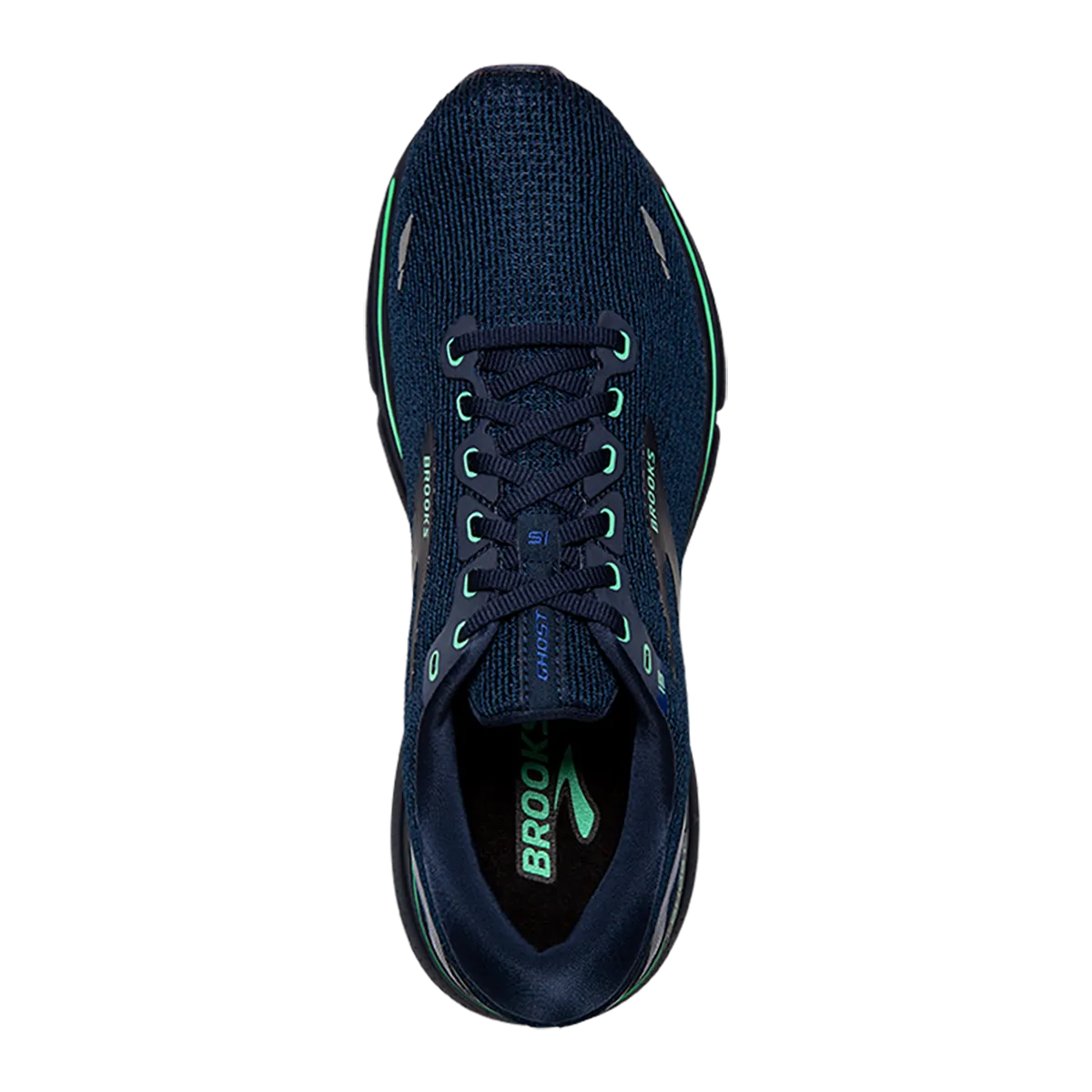 Brooks Ghost 15 - Crown Blue - Black - Green