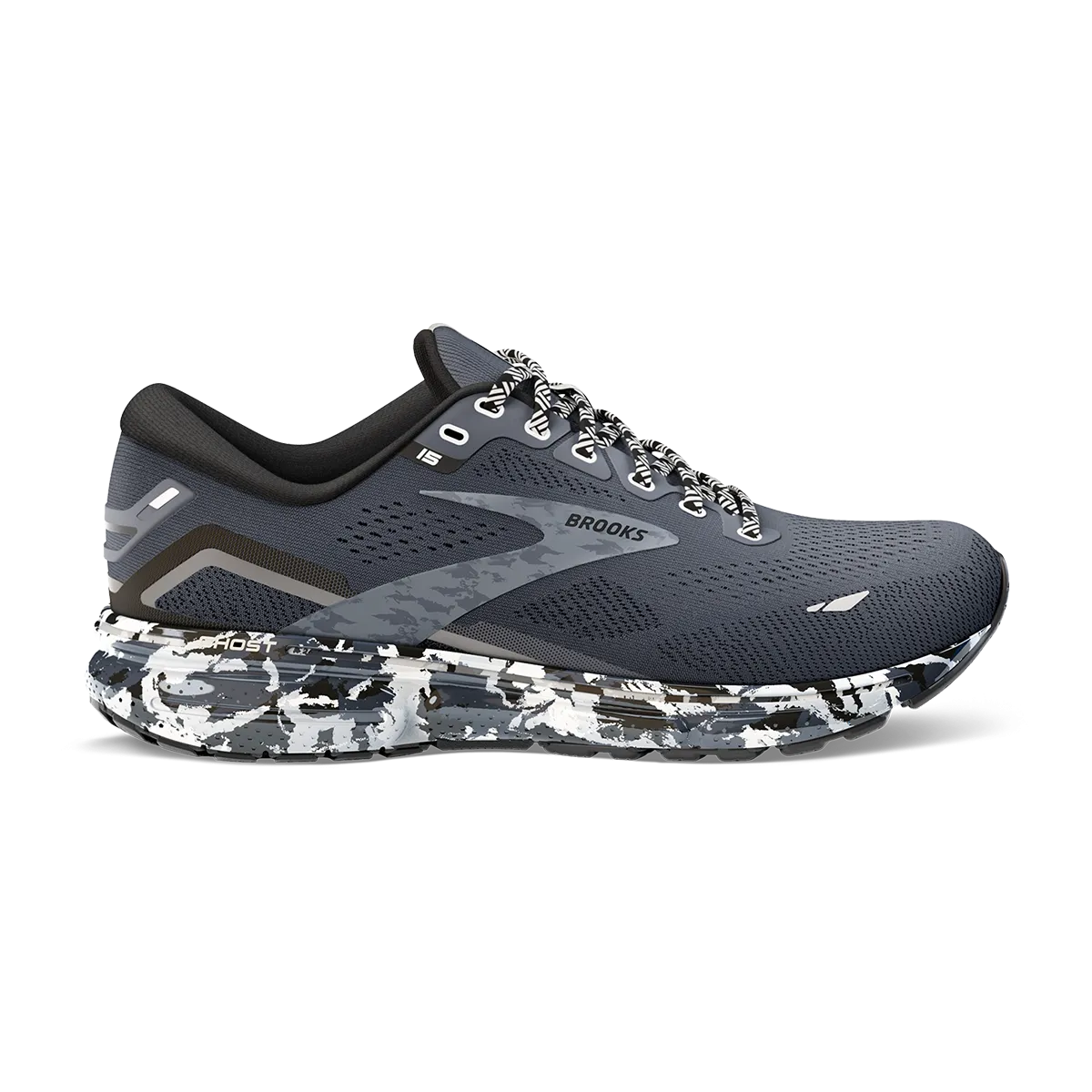 Brooks Ghost 15 - Ebony - Black - Oyster