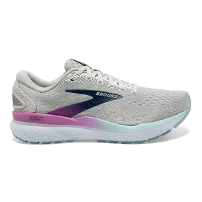 Brooks Ghost 16 - White - Grey - Estate Blue