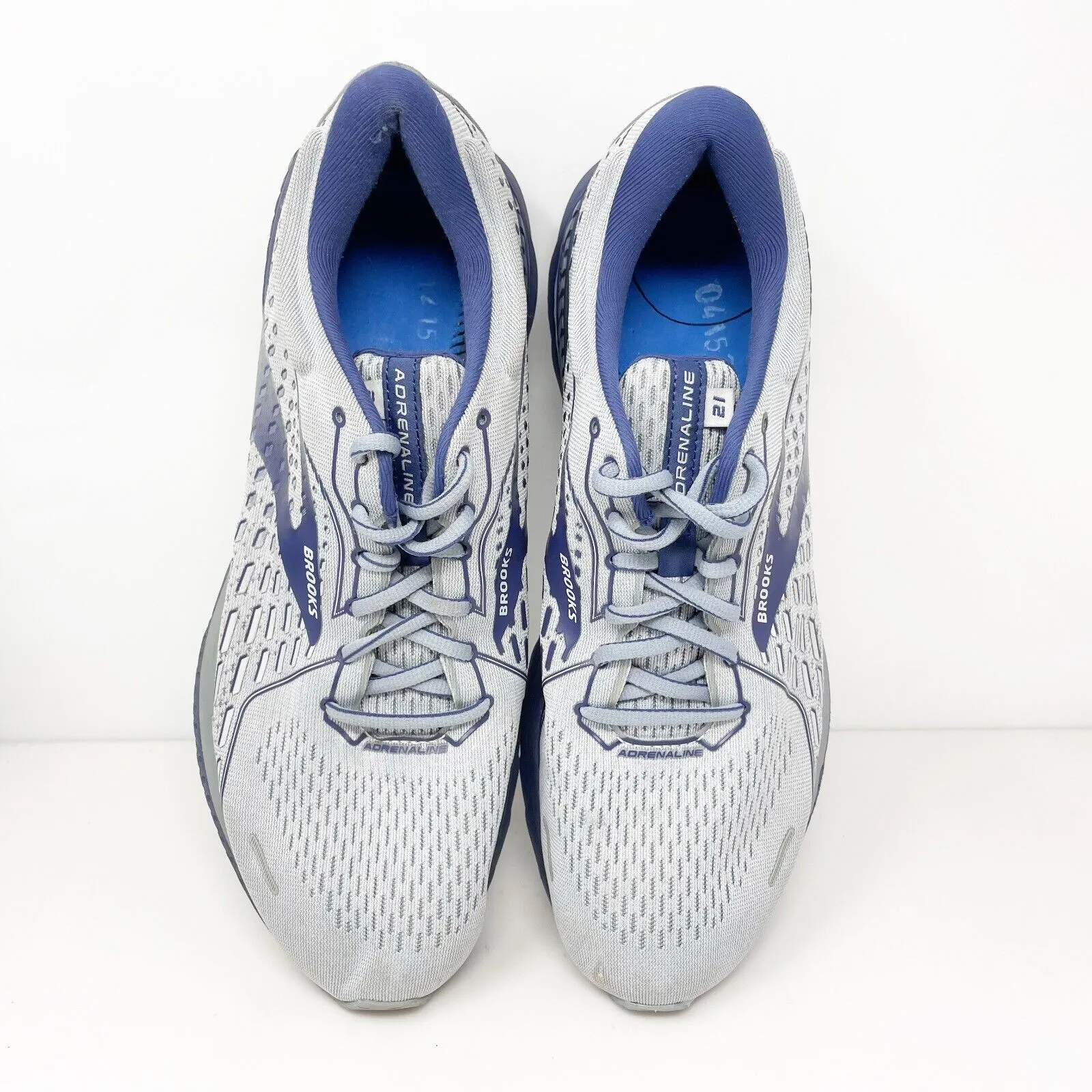 Brooks Mens Adrenaline GTS 21 1103491D006 Gray Running Shoes Sneakers Sz 11.5 D