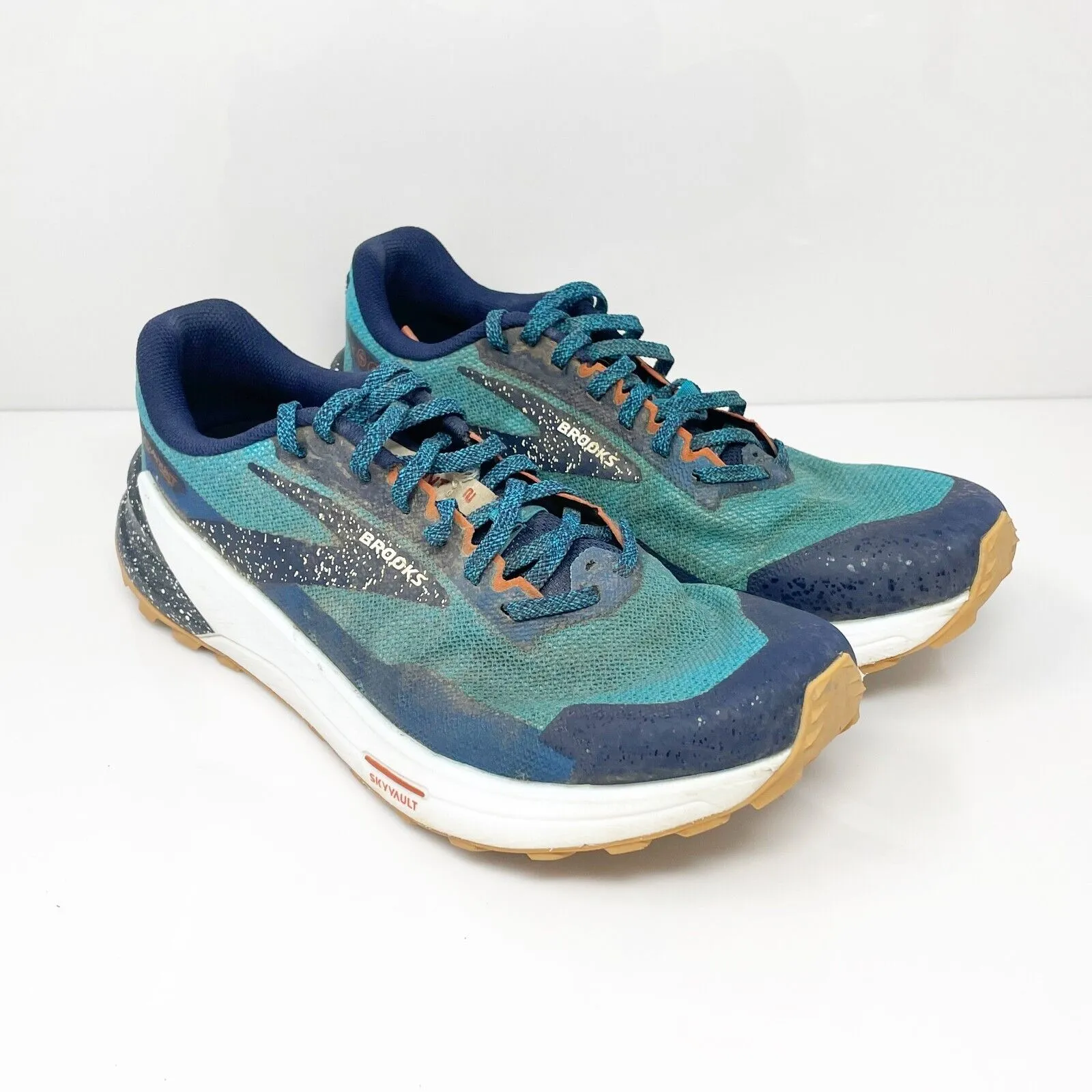 Brooks Mens Catamount 2 1103991D490 Blue Running Shoes Sneakers Size 10 D