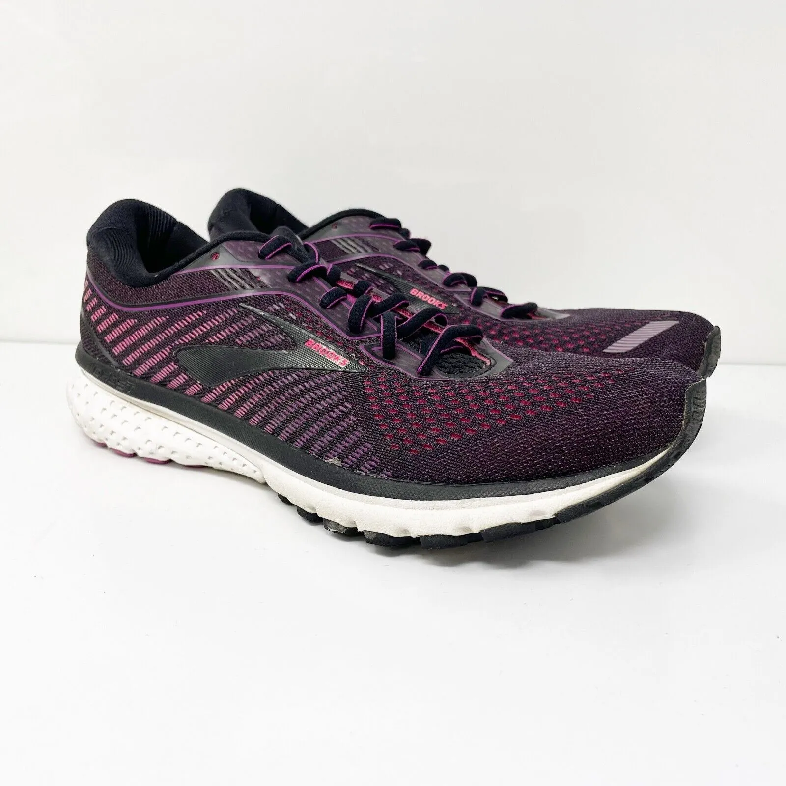 Brooks Womens Ghost 12 1203051B063 Purple Running Shoes Sneakers Size 10.5 B