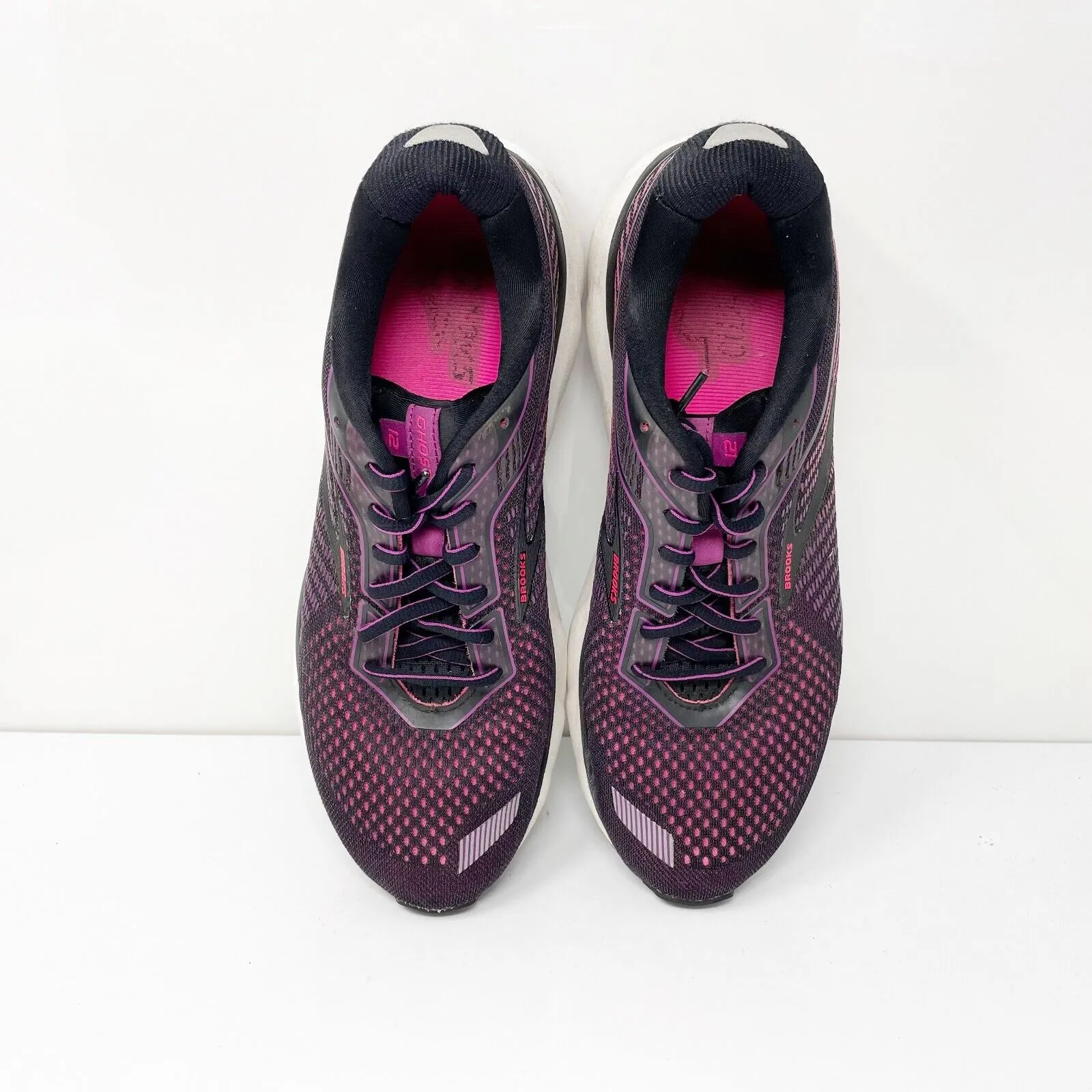 Brooks Womens Ghost 12 1203051B063 Purple Running Shoes Sneakers Size 10.5 B