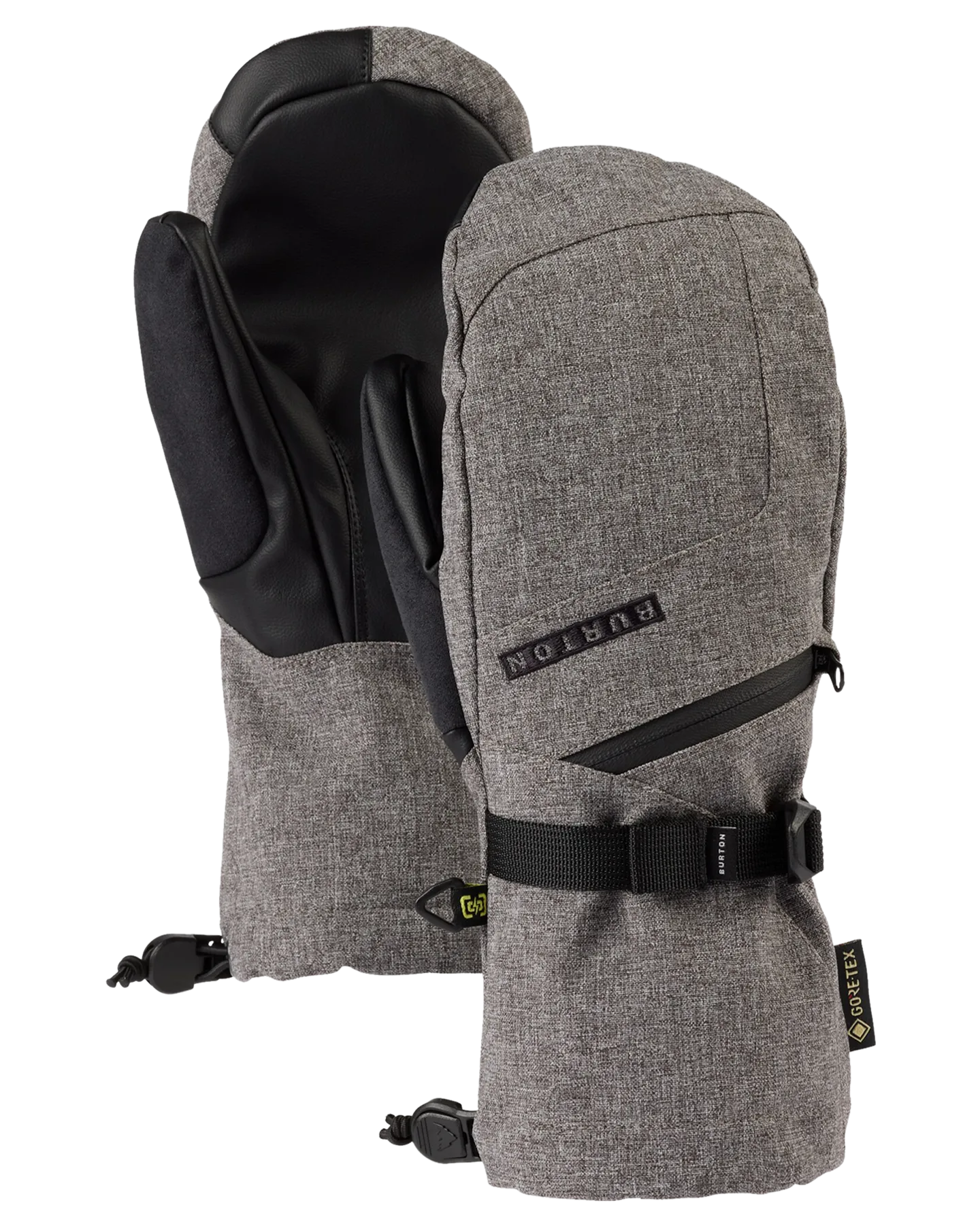 Burton Women's Warmest Gore-Tex Snow Mittens - Gray Heather