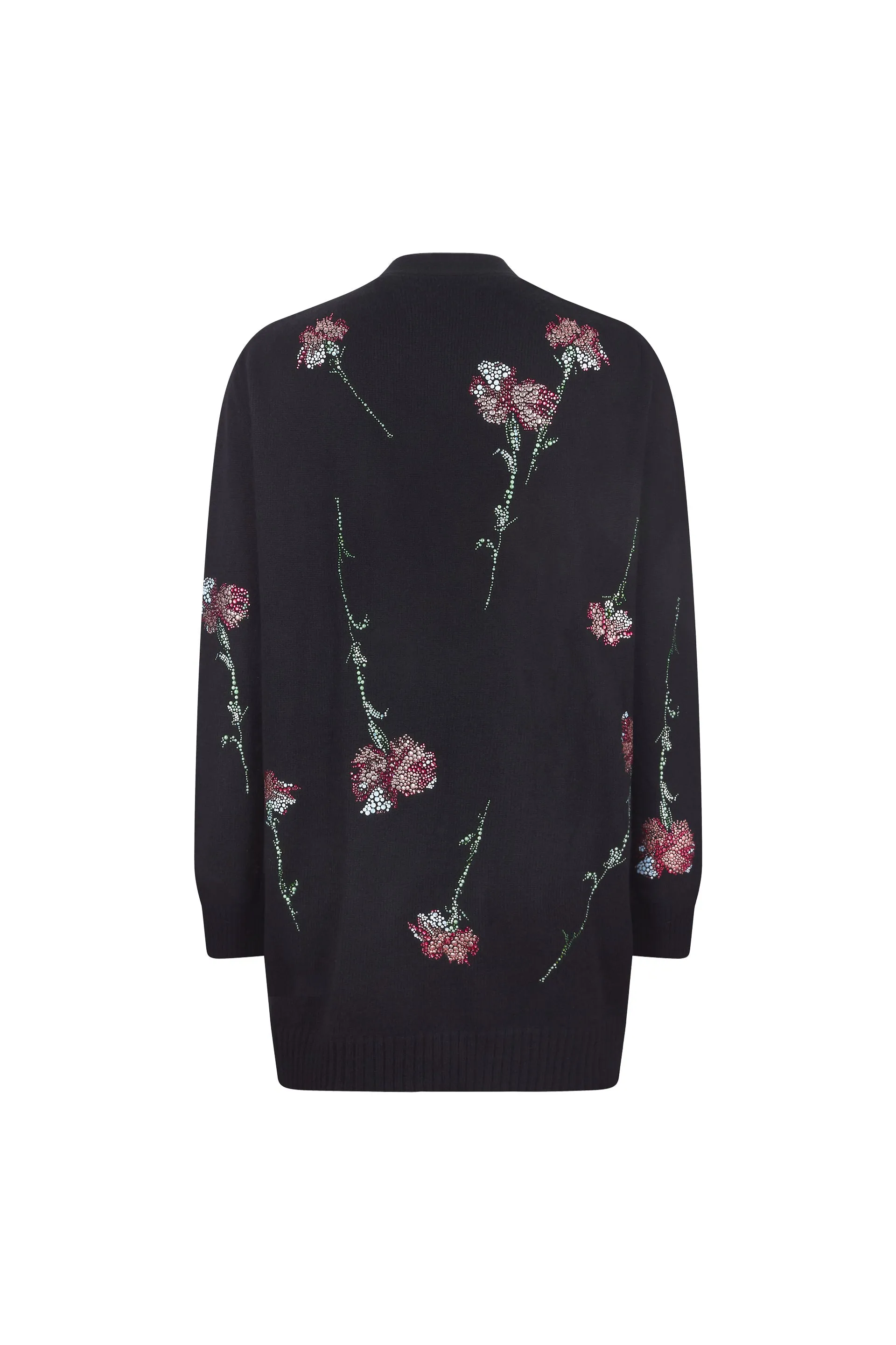 'CECIL BEATON PINK CARNATION' OVERSIZED CARDIGAN